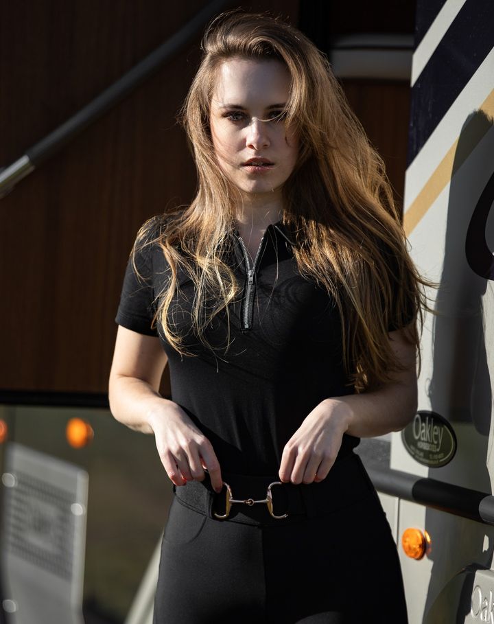 Polo Top Black