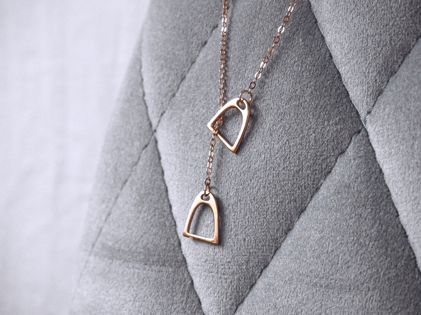 Sterling Silver Stirrup Necklace