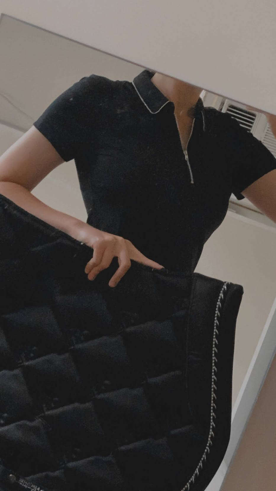 Polo Top Black