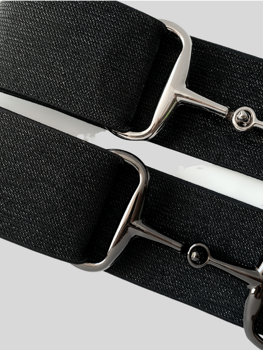 Snaffle Belt Sparkly Black