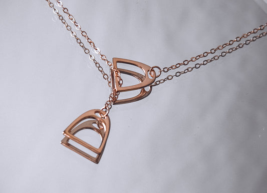 Sterling Silver Stirrup Necklace